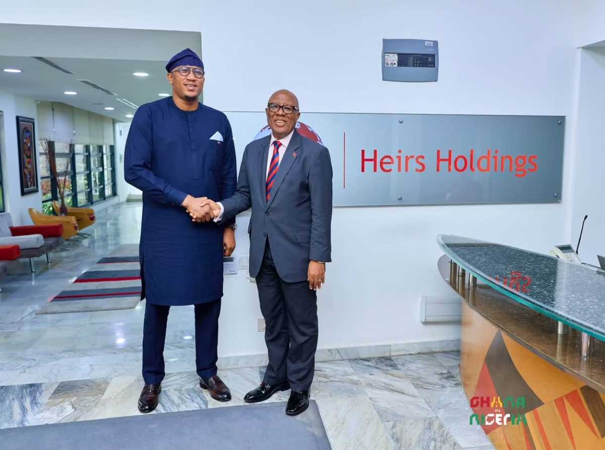 Baba Sadiq Meets Heirs Holdings CEO to Explore Ghana–Nigeria Investment Partnerships